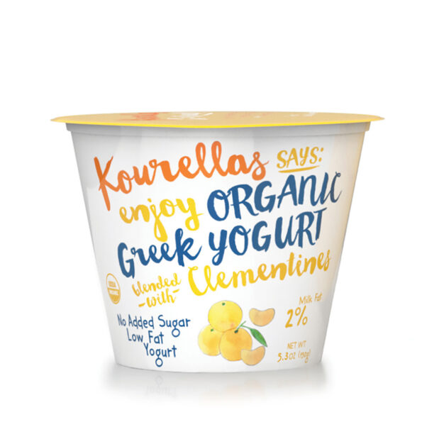 Organic Greek Strained Yogurt with Clementines 150g