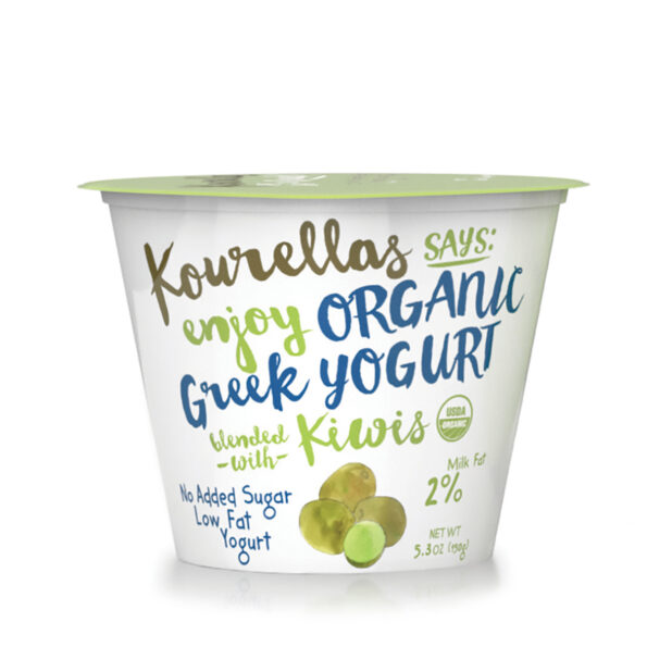 Organic Greek Strained Yogurt with Kiwis 150g