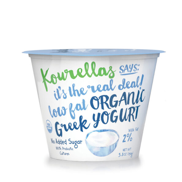 Organic Greek Strained Yogurt Low Fat 2% 150g