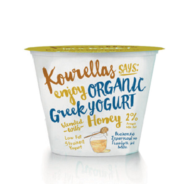 Organic Greek Strained Yogurt with Honey 150g