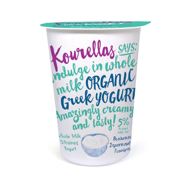 Organic Greek Strained Yogurt Whole Milk 500g