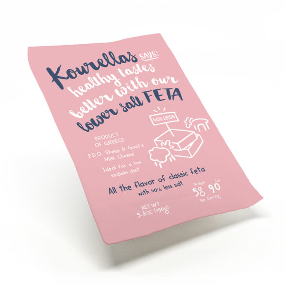 Feta P.D.O. Cheese with 40% Less Salt 150g