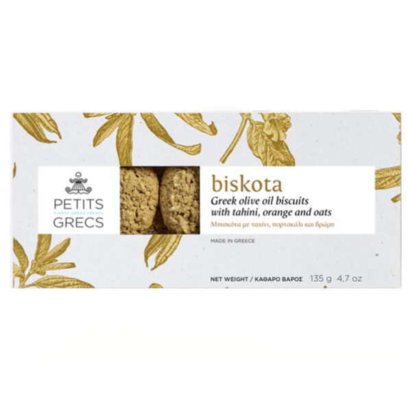Μπισκότα με ταχίνι, πορτοκάλι και βρώμη 135gr OUT OF STOCK